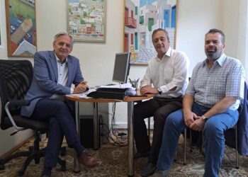Συνάντηση ενημέρωσης του αντιπεριφερειάρχη Πολιτισμού Β. Γιαννακόπουλου και του Εντεταλμένου Περιφερειακού Συμβούλου Ν. Παπαδάκη, για το Ερευνητικό Έργο Καινοτομίας “Πικέρμι 123”